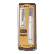 Pilot Prera Fountain Pen Medium Nib Off White CON-40 Converter Included