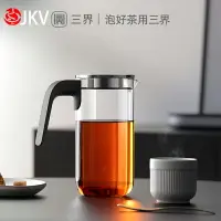 在飛比找樂天市場購物網優惠-JKV高檔飄逸杯泡茶壺玻璃耐高溫過濾花茶水分離杯燒水壺三界茶