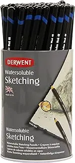 [Derwent] 34344 Watersoluble Sketching Pencils, Set of 72, Includes 3 Shades (HB, 4B, 8B), Professional Quality, 34344
