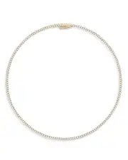 Bloomingdale's Fine Collection Certified Diamond Tennis Necklace in 14K Yellow Gold, 5.50 ct. t. w.