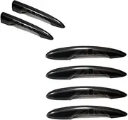 4Pcs Glossy Black Door Handle Cover Compatible for MINI Cooper JCW F55 F54 Clubman F60 Countryman Exterior Trim Car-Styling Accessories(F54 The Black Flag,Without Hole)