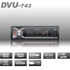 【免運費】【INNOVATIVE】創新牌 DVU743 DVD/VCD/CD/MP3前置USB/SD/AUX in音響主機＊可拆防