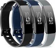 Pack 3 Silicone Bands for Fitbit Inspire HR & Fitbit Inspire 2 &Fitbit Inspire & Ace 2 Replacement Wristbands for Women Men Small Large