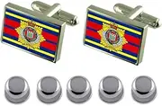 [Select Gifts] Shirt Dress Studs Royal Logistics Corps Military England Flag Cufflinks