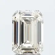 Lab Grown 1.26 Cts EMERALD Cut IGI Certified CVD Diamond F Color VS1 Clarity