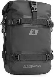 Waterproof 6L Motorcycle Side Frame Bag - Universal Crash Bar Bag for Riding Tools Storage - Accessory