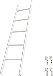 Bunk Bed Ladder Bunk Bed Ladder for Heavy Duty People, Twin Thickness Loft Bed Ladder - Easy to Assemble, Hook-on Replacement Ladders for RV Dorm Trailer (Size : 130cm/50) (Onecolo