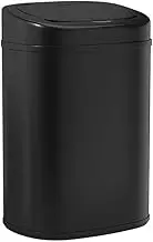 Devanti Rubbish Bin 82L Sensor Sliver Metal Body Kitchen Automatic Trash Bins Can, Home Appliance, Senors and Manual Operation Liner Holder Fully Closed Lid Fingerprint Resistant Black