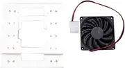Snblzhef Mechanical Hard Disk Bracket for PC Case, 4x3.5 HDD Holder with Fan Cooling, Expandable Fits 4 HDDs B