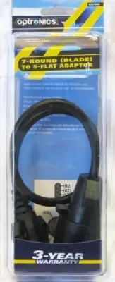Optronics A57WH 5 Flat 7 Round 16" Cable Adaptor and Plug