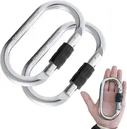 Oak-Sports Caribeener Clips,Climbing Carabiner(25kn=5600lbs),Heavy Duty Carabiner Clip,Multipurpose for Rigging, Ropes, Hammocks (2pack)
