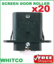 20 x Whitco Spring Loaded Rollers Sliding Security Screen Door Rollers W862600
