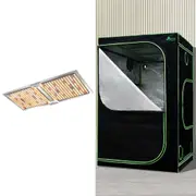 120x120x200CM Green Fingers Grow Tent Light Kit 2200W LED Full Spectrum