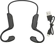 Bone Conduction Headphones, Headphones, Waterproof 5.3 Bone Headset Memory & Earphones Open Ear with Built in Mic, Sweat Resistant Wireless for Running,