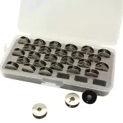 Cutex Pack of 28 Metal Bobbins #9033 for Pfaff Sewing Machines with Storage Case