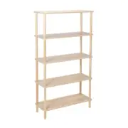 Tall Oak Bookshelf Versatile Stylish Organise Books Magazines Decor items