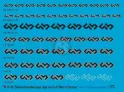 Peddinghaus 1/72 Rudder Markings Luftwaffe Fighters & Stuka WWII (7 types) 1833