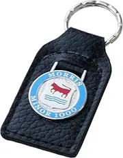 Morris Minor 1000 Leather and Enamel Key Ring Key Fob