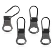 4pcs Zipper Pull Replacement, Detachable Zipper Tab Slider Pullers Repair