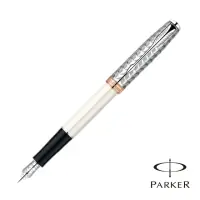 在飛比找momo購物網優惠-【PARKER】SONNET 商籟 羽絨白夾 鋼筆(美麗時尚