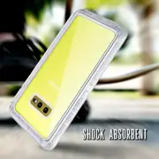 For Samsung Galaxy S10E Transparent Defender Slim Polycarbonate Case Cover (Clear)