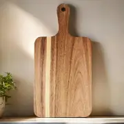 ZeQi Acacia Wood Cutting Board With Handle 13.7''X7'' / Charcuterie Bread, And