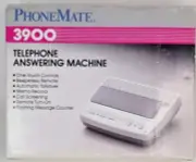 PhoneMate 3900 Vintage 1990 Telephone Answering Machine New