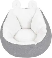 Cat and Dog Cushion Bed, Soft Pet Nest, Pet Bed for Cats Or Small Dogs, Super Soft Durable Fabric Pet Supplies, Washable/Gray (Size : 52x52x32cm)