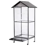 Rolling Large Pet Bird Parrot Cage Carrier Stand Perches 185cm