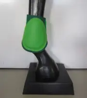 Horse Back or Fetlock Boots AUSTRALIAN MADE Dark & Lime green Pick your size