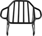 Motorcycle Chrome Two-Up Detachable Luggage Rack，Compatible with Touring Electra Glide Road Glide Street Glide CVO Road King 2009-2024(Gloss Black)