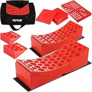 VEVOR Camper Leveler, 14 Pack, HDPE RV Leveling Blocks, Includes Two Curved Levelers, Four Chocks, Four Pads, Two Anti-Slip Mats, One Step & Carry Bag, Heavy Duty Leveler for Camper Up to 35,000 Lbs