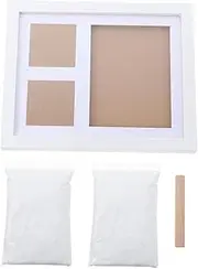 ULDIGI Infant Footprint Photo Frame Handprint Prints Keepsake White Photo Frame