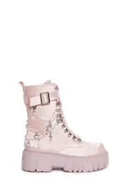 [Sugar Thrillz] Holy Revelation Combat Boots - Light Pink