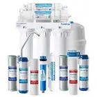 RTW5 5 Stage Reverse Osmosis Water Filter System with Innovative Top-Mounted ...