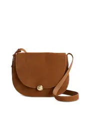 Madewell The Dakota Large Suede Saddle Bag