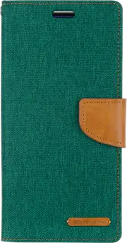 Goospery Canvas Diary For Galaxy S21 Plus - Green