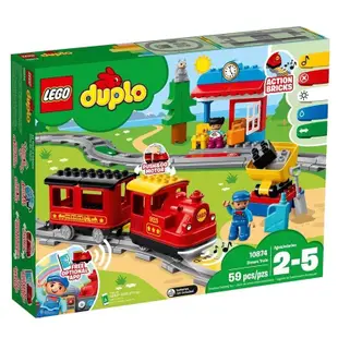 【LEGO 樂高】磚星球〡10874 得寶系列 蒸汽列車 Steam Train