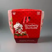 Strawberry Shortcake Pink Ramen Noodle Bowl with a Spoon and Chopsticks BNWT