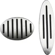 Clutch Pedals Cover Car Pedals Accelerator Fit for Gas Brake Pedal Cover Fit for Mini Fit for Cooper Hatch Hardtop Countryman JCW R56 R60 R61 F54 F55(Color:at)