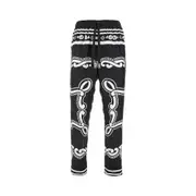 [DOLCE & GABBANA] DOLCE & GABBANA Bandana print silk pyjama pants Man 48 48 Black