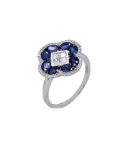 Diana M. Fine Jewelry 14K 2.26 ct. tw. Diamond & Sapphire Ring