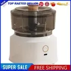 Electric Garlic Masher Mincer 350ml Food Chopper Mud Meat Grinder (White)