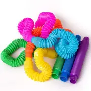 8in1 Pop Tube Fidget Sensory Toys Marble Mesh Stretchy String Monkey Noodle Toy