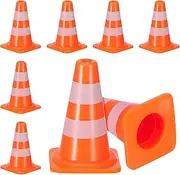 QUMIIRITY 7Pcs Traffic Sign Educational Road for Role Play Imaginative Play for Indoor Outdoor Learning Bright Colors for Fun Traffic Scenarios