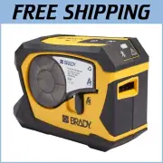 Yellow/Black Monochrome Label Printer - Bluetooth, Shock-Resistant & Portable