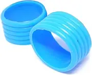 2 Pieces Tennis Racket Grip Stretchy Ring Overgrip Fix Kit Grip Tape Finishing Protector Professional Outdoor Accessories Black