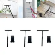 Telescoping Squeegee Glass Clean Ergonomic Handle with Hook Multifunction