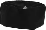 [ROMANSENTIAL] 4pcs Unisex Chef Hat Caps for Men Women and Boys and Girls for Cooking Baking and Catering Services Professional Appearance Black