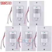 In-Wall PIR Motion Sensor 180° View Occupancy Sensor Light Switch Auto ON/OFF